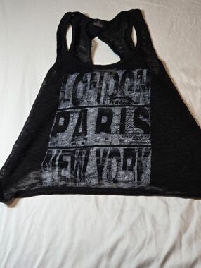 Miss Royal T London Paris New York Sheer Knit Size Large